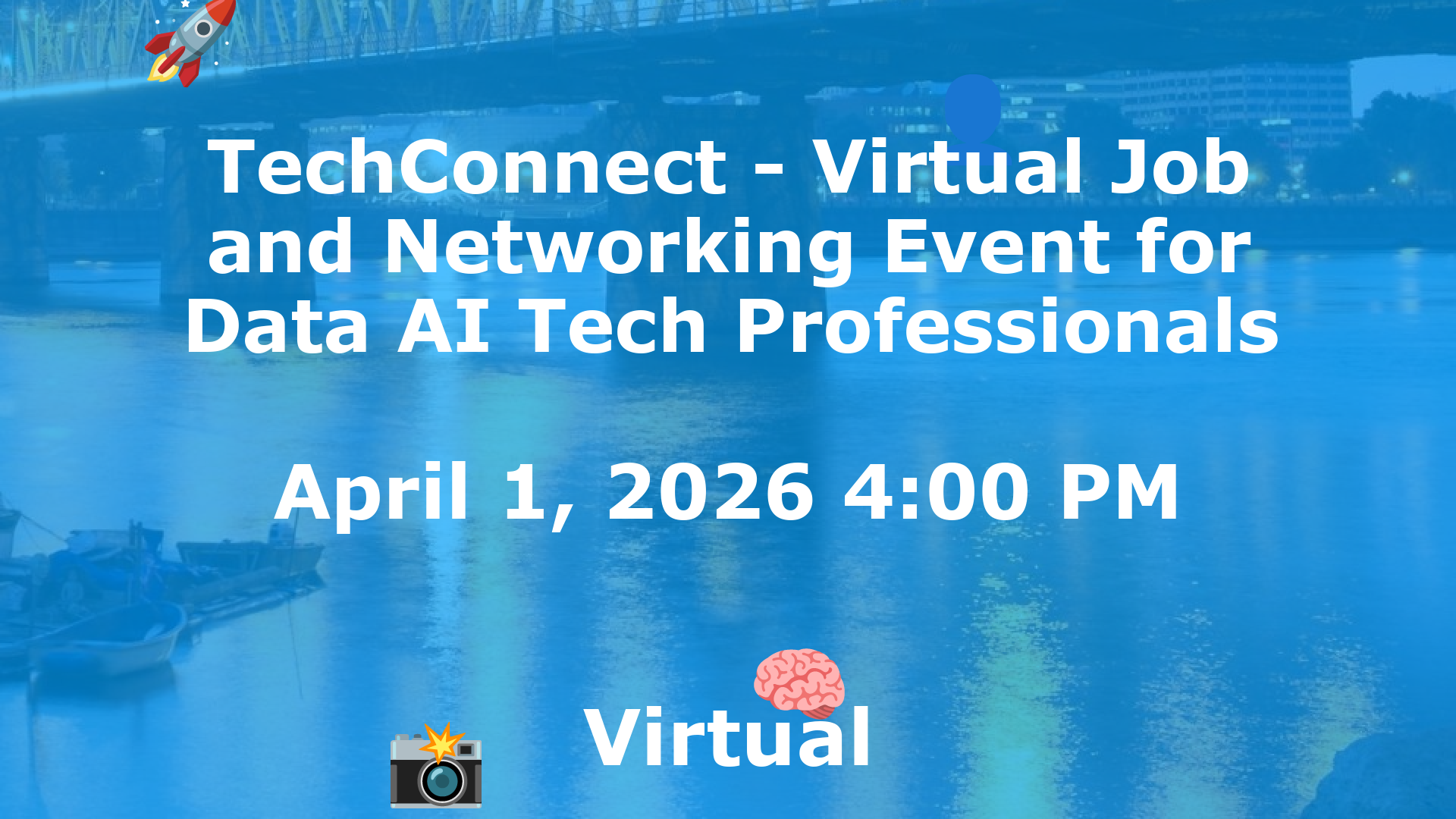 TechConnect - Virtual Job and Networking Event for Data AI Tech Professionals event image